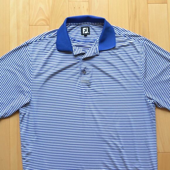 FootJoy Polo Shirt Striped Size M - Picture 2 of 6